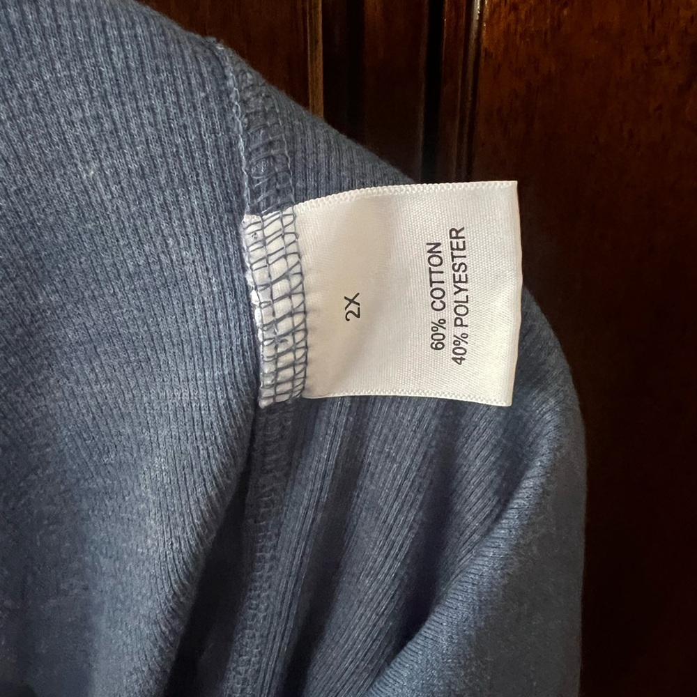 Jane and Delancey Light Blue Scoop Neck Pullover Sweater - Picture 4 of 4